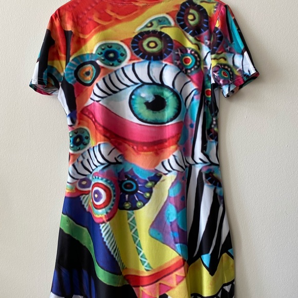 Abstract Print Dress - Picture 2 of 3